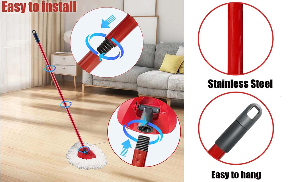 cedar mop stick