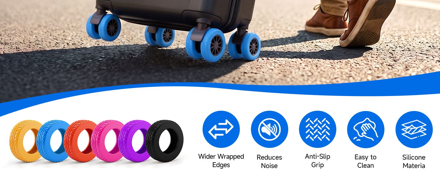 suitcase wheel protectors