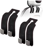 JinnEterri Car Purse Hook Purse Hook for Car Seats Headrest Car Seat Hooks,Heavy Duty Vehicle Org...