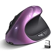 Woddlffy Ergonomic Mouse Wireless,Rechargeable Vertical Mouse Right Handed Small Mouse with 6 But...