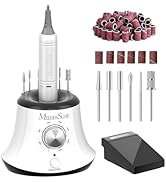 MelodySusie Multifunctional Desktop Nail Drill with Foot Pedal, SC320I 30000RPM E-File with Bit H...