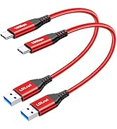 [1ft 2-Pack] USB A to USB C Cable 10Gbps Data Transfer 3.1A Fast Charging, USB3.2 Gen 2 Type C Ch...