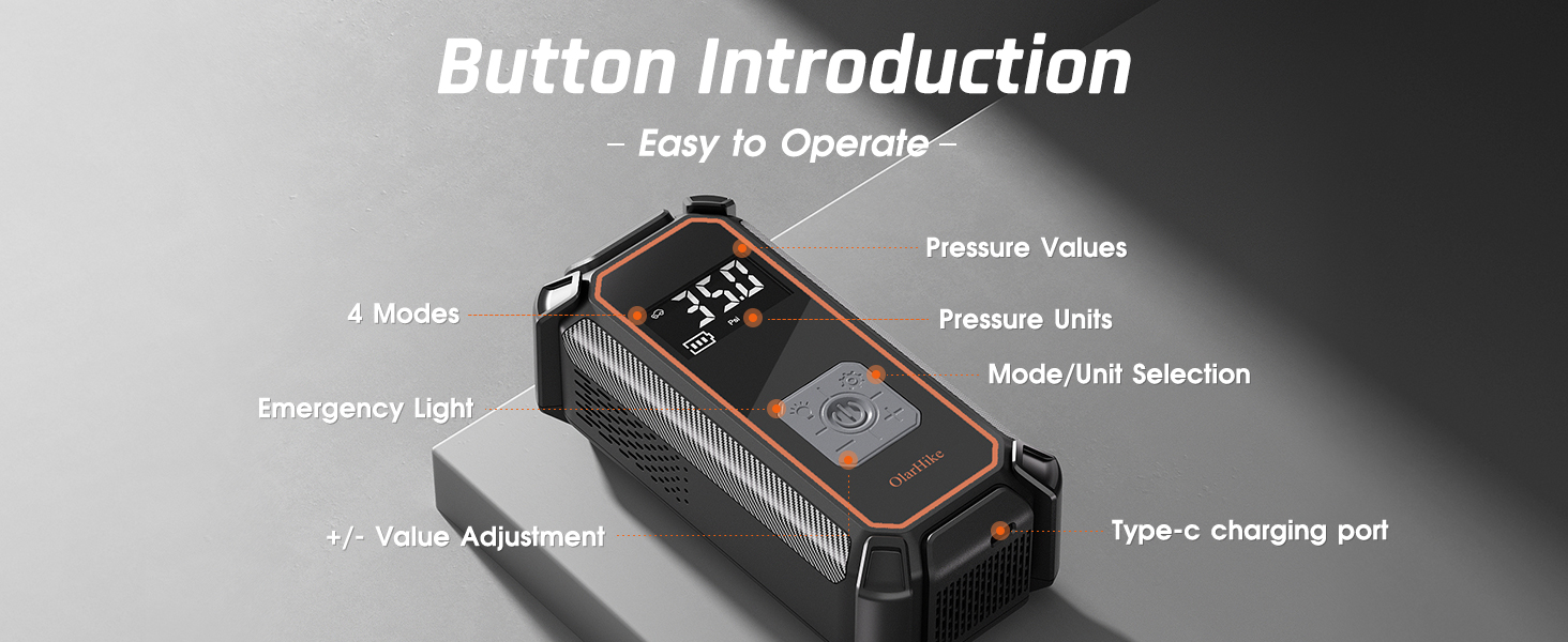 Tire Inflator Portable Air Compressor,convenience and safety