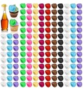 Cididu 200 Pcs Mini Cowboy Hats, Tiny Cowboy Hat for Crafts, 2 Inch Plastic Miniature Western Cow...