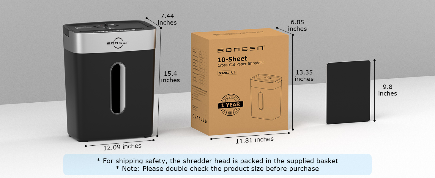BONSEN Paper Shredder for Home Office