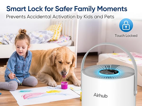 Air Purifiers for Home Bedroom, HEPA Pet Hair Air Purifier, Quiet Sleep Mode