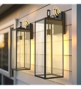 L LOHAS LED 22 Inch Large Size Dusk to Dawn Outdoor Wall Light Fixtures, Waterproof Anti-Rust Out...