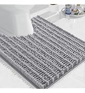 Arotive Luxury Toilet Rugs U-Shaped 24x20, Extra Soft Thick Absorbent Shaggy Chenille Bath Rugs, ...