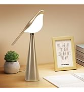 Xhope4u Cute Desk Lamp, Bird Lamp, 10 Level Brightness Nightstand Lamps, Desk Lamp for College Do...