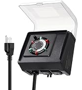SURAIELEC Mechanical Pool Timer for Above Ground Pools, NEMA 5-15R Plug-in 24-Hour Timer with Dua...