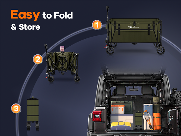 folds up really small for easy storage and easily turns corners