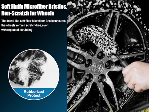 car wheel brush wheel cleaning brush tire brushes for cleaning tires tire shine brush