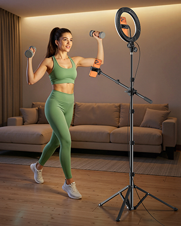 ring light with stand