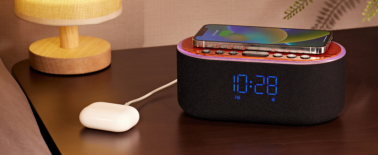 bluetooth alarm clock for bedroom