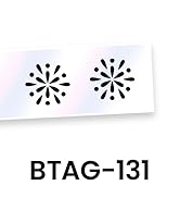 BTAG-131 Label Tape: Black on clear