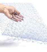 TEESHLY Bath Tub and Shower Mats, Non-Slip Pebble 35 x 16 Inches Machine Washable Bathtub Mat wit...