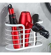 YIGII White Hair Dryer Holder - Adhesive Blow Dryer Holder/Hair Tool Organizer Bathroom Organizer...