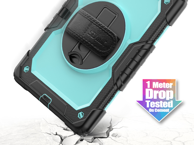 SEYMAC stock Case for iPad 9th 8th 7th Generation 10.2, Full-Body Drop Protection Case SkyBlue