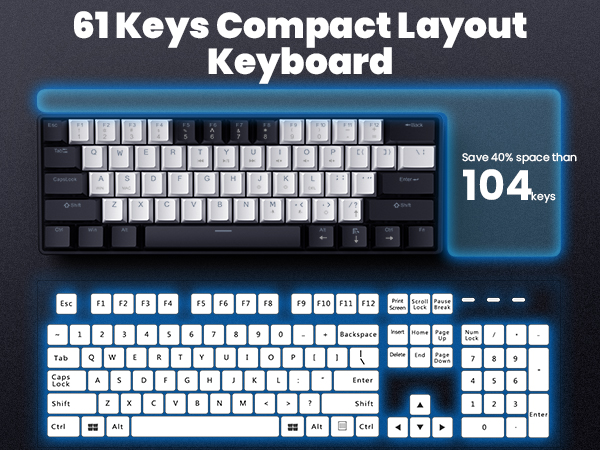 gaming keyboard mechanical keyboard teclado mecanico red dragon keyboard gaming keyboard 60 percent