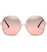 70s Super Oversize Square Sunglasses for Women Vintage Rectangular Plastic Frame