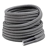 Handshop 2 Pairs Round Boots Shoelaces Heavy Duty Outdoor Shoe Laces 30-63” Shoestrings For Hikin...