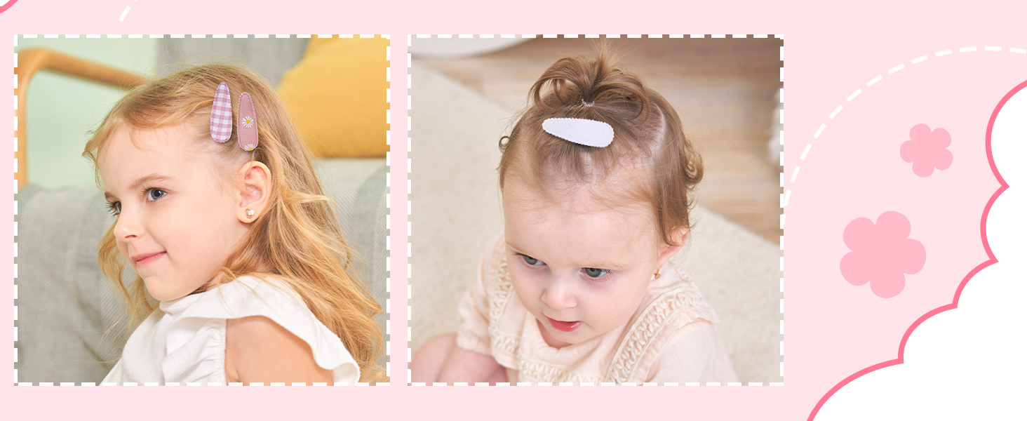 Floral Print Hair Clips