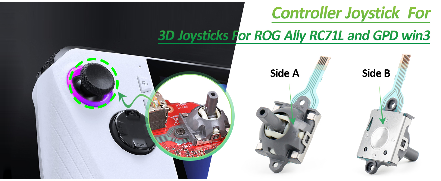 Joysticks is for Asus ROG Ally RC71L/ for GPD win3 Windows 10