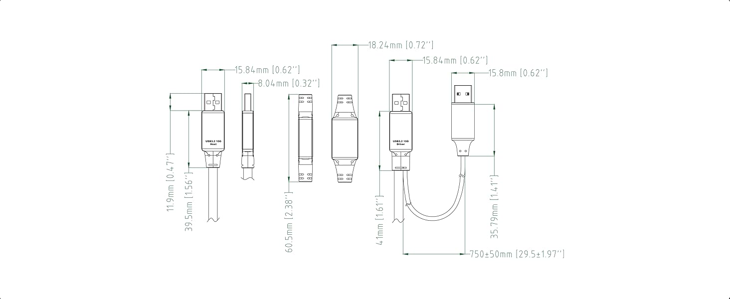USB 3.2 Gen2 10G am-am cable