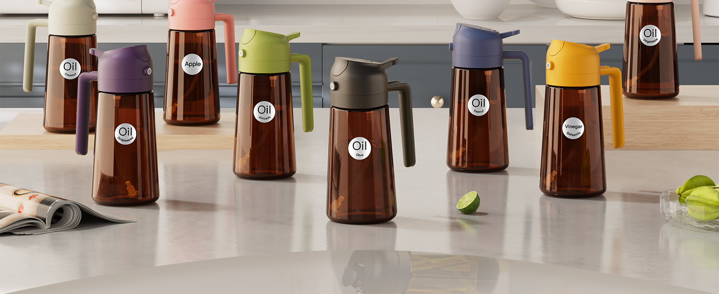 amber glass oil spray bottle