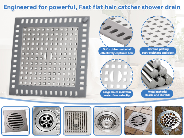 hair catcher shower drain
