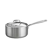 Tramontina Signature Tri-Ply Clad Stainless Steel 3-Quart Sauce Pan with Lid, Induction-Ready, Di...