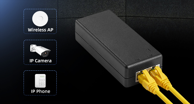 Gigabit 30W POE Injector