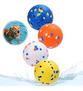 Mity rain 4PCS Floating Dog Toys –E-TPU Water Pool Fetching Toy | for Small Medium Large Pet, Bal...