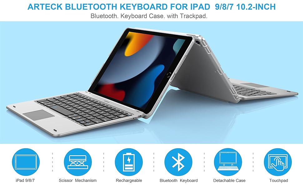 HB245T-10.2 iPad 9 Keyboard Case 1