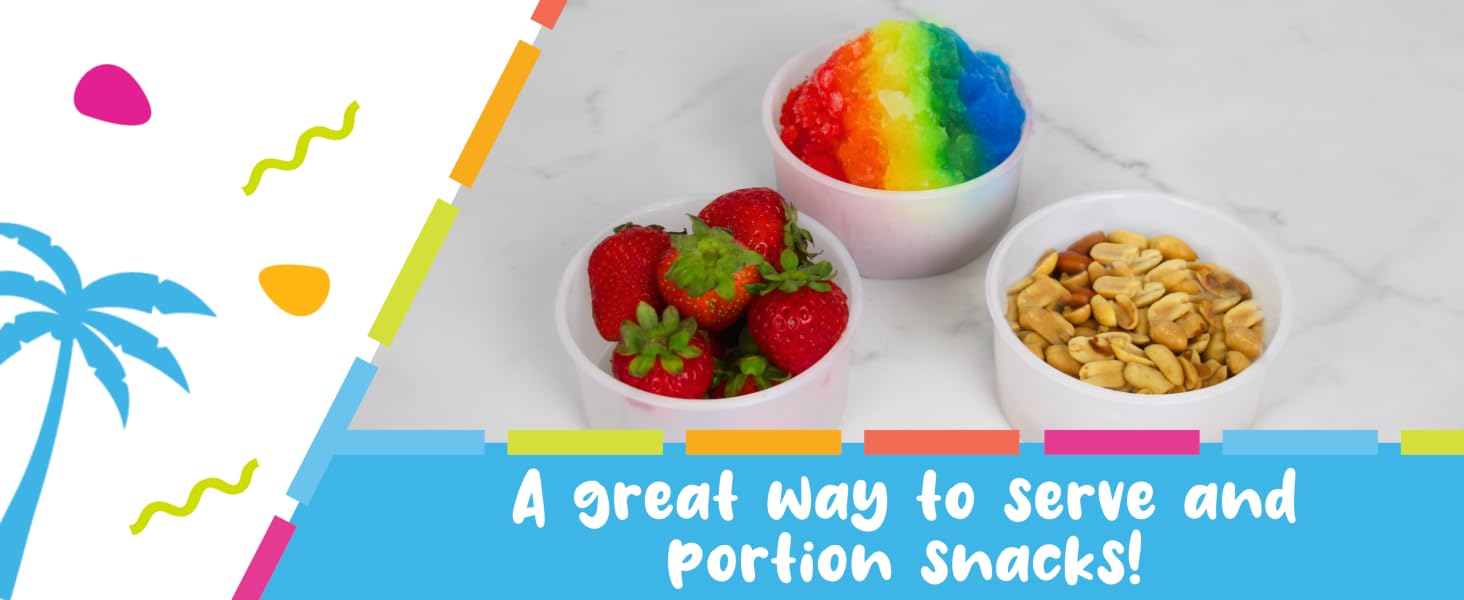 Use to serve and portion snacks