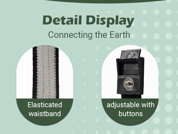 Detail Display-Elasticated waistband+adjustable withbuttons for Connecting the Earth