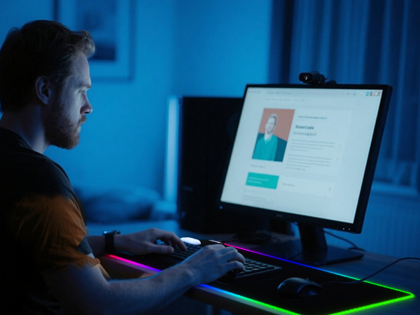 RGB gaming mouse pad