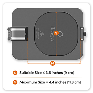 ikago smart coffee warmer with a large heating area 