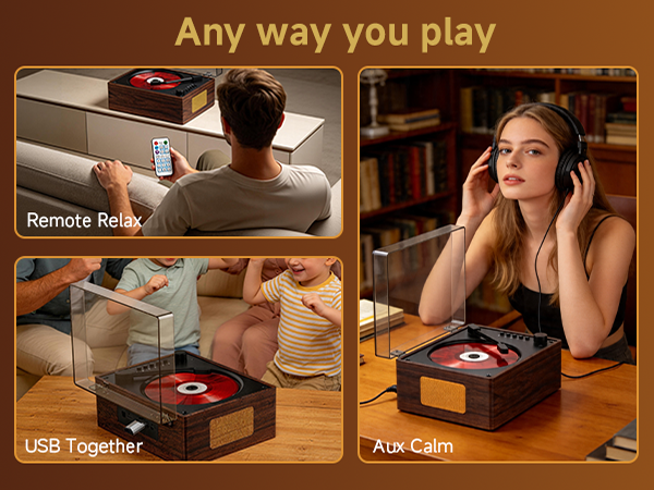 cd player for home retro vintage portable with bluetooth speakers desktop small gift kid battery