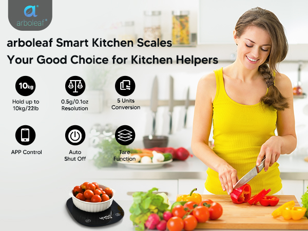 arboleaf food scale with nutritional calculator