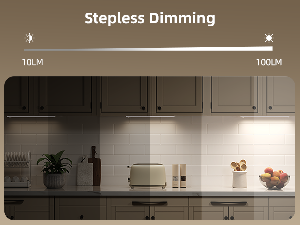 Dimmable Under Cabinet Lighting