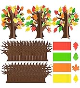 CY2SIDE 12PCS Fall Thankful Trees, Make Your Own DIY Thanksgiving Trees Decorations, Thankful Sup...