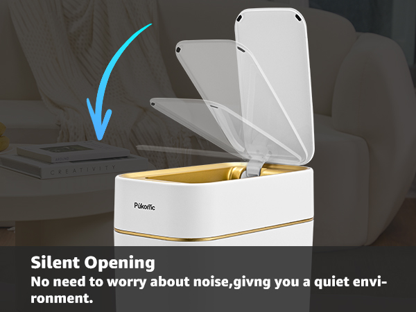 Sensor Trash Can with Touchless Lid