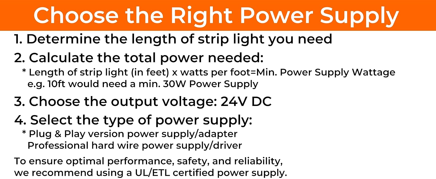 LED Strip light compatible with switched dimmer, dimmable power supply, color accuracy LED Strip