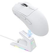 ATTACK SHARK X1 Ultralight Wireless Gaming Mouse with Magnetic RGB Charging Dock,PixArt PAW3395 P...