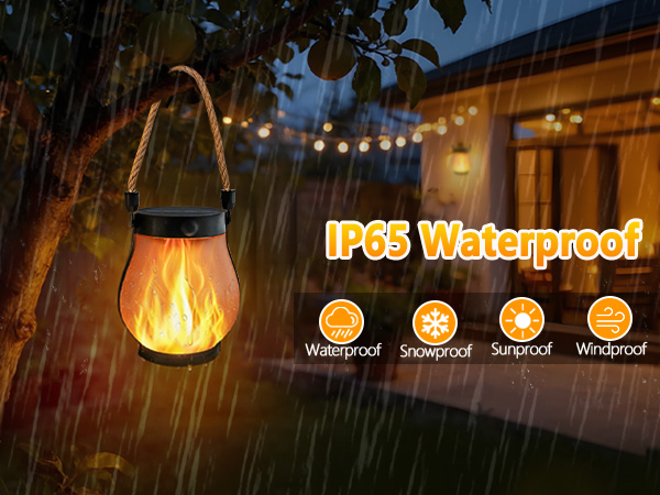 Solar Lantern Lights Outdoor Waterproof