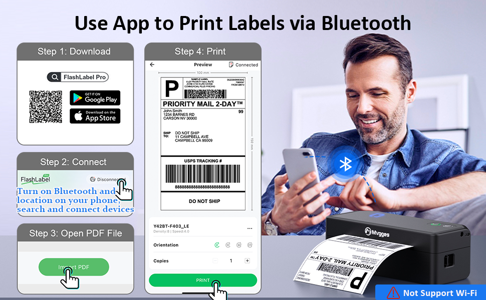 Mvgges Thermal label printer