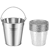 Stanbroil Grill Grease Drip Bucket with 10-Pack Disposable Foil Liners, Wood Pellet Grills Replac...