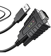 DriverGenius USB to Serial RS232 DB9 Adapter Cable with 3 x LED Indicators - Prolific PL2303 - Co...