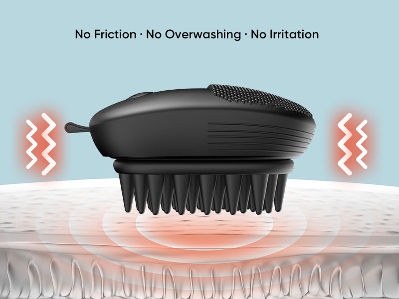 2-in-1 High-Frequency Scalp &amp;amp; Facial Cleansing Brush